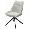 Стул OLAF 360 град. поворот. RAVEN22 Бежево-белый, ткань / Черный, ®DISAUR | Интернет магазин мебели и декора LifeDekor
