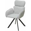 Стул LONG 360 град. поворот. NS10 Серый, букле / черный каркас, М-City | Интернет магазин мебели и декора LifeDekor