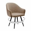 Стул DikLine 439 поворотный, TW05 капучино, ножки черные | Интернет магазин мебели и декора LifeDekor