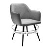 Стул DikLine 277 поворотный TW09 светло-серый, ножки черные | Интернет магазин мебели и декора LifeDekor