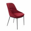 Кресло Etna винное, основание черный металл | Интернет магазин мебели и декора LifeDekor