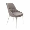 Кресло Etna серое, основание хром | Интернет магазин мебели и декора LifeDekor