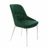 Кресло Etna зеленое, основание хром | Интернет магазин мебели и декора LifeDekor
