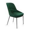 Кресло Etna зеленое, основание черный металл | Интернет магазин мебели и декора LifeDekor
