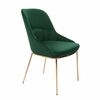 Кресло Etna зеленое, основание золото | Интернет магазин мебели и декора LifeDekor