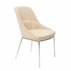 Кресло Etna бежевое, основание хром | Интернет магазин мебели и декора LifeDekor