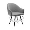 Стул DikLine 439 поворотный, TW09 светло-серый, ножки черные | Интернет магазин мебели и декора LifeDekor