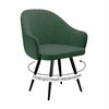 Стул DikLine 439 поворотный, TW14 зеленый, ножки черные | Интернет магазин мебели и декора LifeDekor