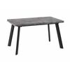 Cтол раздвижной Leon Lux Radial-180 (Дымчатая керамика/черный) 180(240)х95 | Интернет магазин мебели и декора LifeDekor