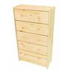 Комод Р5 (5 ящиков/не окрашенный) | Интернет магазин мебели и декора LifeDekor