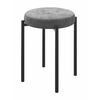 Табурет BOB (b22 / GREY LUX/Черный) | Интернет магазин мебели и декора LifeDekor