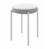 Табурет BOB (b20 / SILVER LUX/Белый) | Интернет магазин мебели и декора LifeDekor