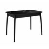 Стол DikLine MK15 Керамика Черный мрамор/подстолье черное/опоры черные | Интернет магазин мебели и декора LifeDekor