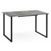 Стол деревянный Лиман 120 (160) x 80 бетон светлый / черный матовый | Интернет магазин мебели и декора LifeDekor