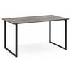 Стол деревянный Лиман 120 х 80 бетон светлый / черный матовый | Интернет магазин мебели и декора LifeDekor