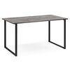 Стол деревянный Лиман 140 х 80 бетон светлый / черный матовый | Интернет магазин мебели и декора LifeDekor