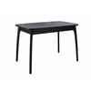 Стол DikLine MK15 Керамика Серый мрамор/подстолье черное/опоры черные | Интернет магазин мебели и декора LifeDekor