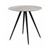 Стол Ники круглый столешница керамика Italian light grey 800 | Интернет магазин мебели и декора LifeDekor