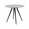 Стол Ники круглый столешница керамика Italian light grey 900 | Интернет магазин мебели и декора LifeDekor