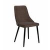Стул DikLine 286 SB3/A2 шоколад, ножки черные | Интернет магазин мебели и декора LifeDekor
