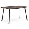 Стол деревянный Кортни 117 (157) x 77 бетон темный / черный матовый | Интернет магазин мебели и декора LifeDekor