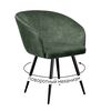 Стул DikLine 442 поворотный, DR19 зеленый, ножки черные | Интернет магазин мебели и декора LifeDekor