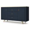 Комод Вега Сапфир 1500, темно-синий | Интернет магазин мебели и декора LifeDekor