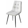Стул BARI UF910-02 LIGHT GREY, велюр / черный каркас М-City | Интернет магазин мебели и декора LifeDekor