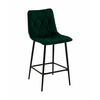 Стул полубарный Одди Diamond велюр темно-зеленый | Интернет магазин мебели и декора LifeDekor