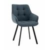 Стул Амальри велюр серо-синий | Интернет магазин мебели и декора LifeDekor
