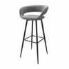 Стул барный Барни Р 900, Черный/GREY LUX b22 | Интернет магазин мебели и декора LifeDekor