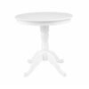 Стол Дуэт 80, не раскладной, круглый (белая эмаль) | Интернет магазин мебели и декора LifeDekor