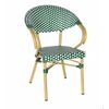 "Грас" плетеный стул из искусственного ротанга, цвет зеленый | Интернет магазин мебели и декора LifeDekor