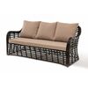 "Ницца" диван из искусственного ротанга трехместный, цвет бронзовый | Интернет магазин мебели и декора LifeDekor