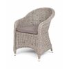 "Равенна" плетеное кресло из искусственного ротанга (гиацинт), цвет серый | Интернет магазин мебели и декора LifeDekor