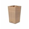 "Капучино" кашпо для цветов плетеное из искусственного ротанга, цвет соломенный | Интернет магазин мебели и декора LifeDekor