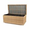 "Порту" сундук водонепроницаемый из искусственного ротанга, цвет соломенный | Интернет магазин мебели и декора LifeDekor