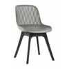 Стул пластиковый GRACE серый / ноги черные | Интернет магазин мебели и декора LifeDekor