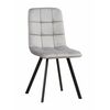 Стул LUCAS велюр серый, каркас квадрат черный | Интернет магазин мебели и декора LifeDekor