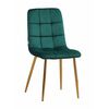 Стул LUCAS велюр изумруд, каркас круглый золотой | Интернет магазин мебели и декора LifeDekor