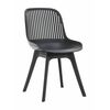 Стул пластиковый GRACE черный / ноги черные | Интернет магазин мебели и декора LifeDekor