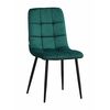 Стул LUCAS велюр изумруд, каркас круглый черный | Интернет магазин мебели и декора LifeDekor