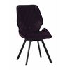 Стул OSTIN 360 велюр брусничный, каркас квадрат черный | Интернет магазин мебели и декора LifeDekor
