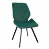 Стул OSTIN 180 велюр изумруд, каркас квадрат черный | Интернет магазин мебели и декора LifeDekor