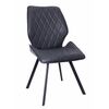 Стул OSTIN экокожа черный, каркас квадрат черный | Интернет магазин мебели и декора LifeDekor