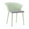 Стул пластиковый MALTA салатовый с подушкой гусиные лапки | Интернет магазин мебели и декора LifeDekor