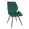 Стул OSTIN 180 велюр изумруд, каркас круглый черный | Интернет магазин мебели и декора LifeDekor