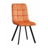 Стул LUCAS велюр терракотовый, каркас квадрат черный | Интернет магазин мебели и декора LifeDekor