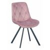 Стул GUSTAF 360 велюр роза, каркас черный | Интернет магазин мебели и декора LifeDekor