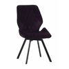 Стул OSTIN велюр брусничный, каркас квадрат черный | Интернет магазин мебели и декора LifeDekor